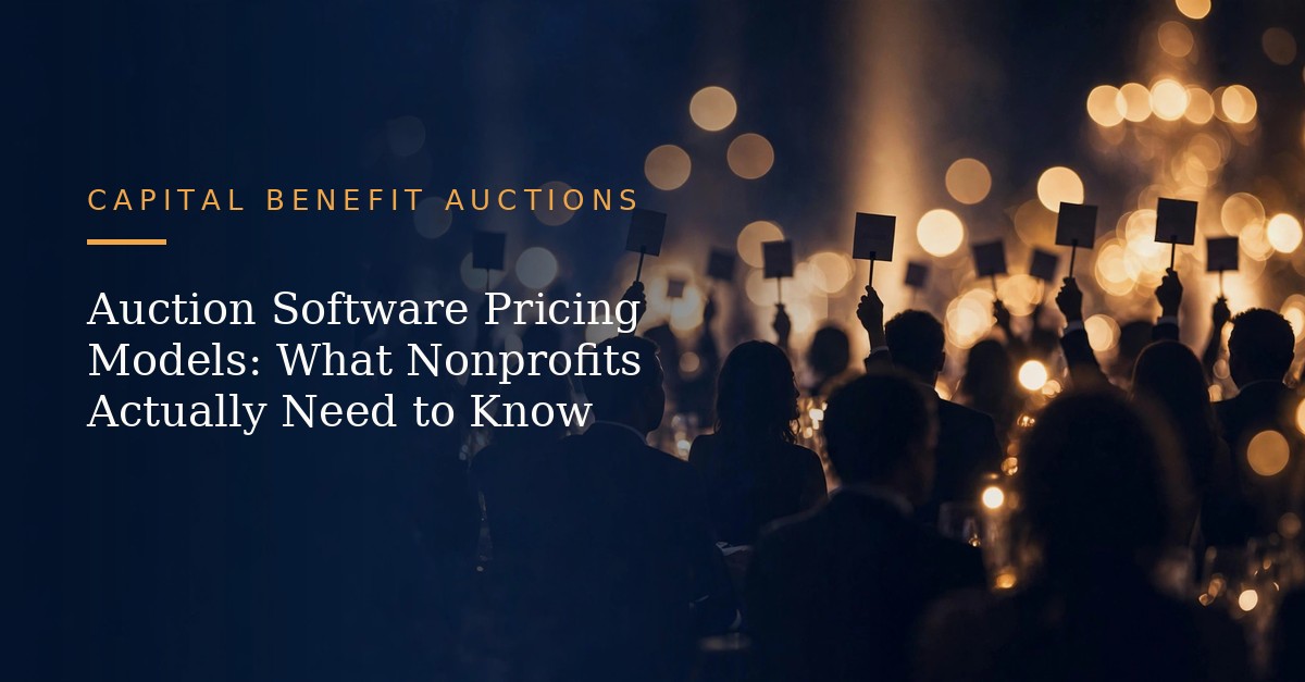 Auction Software Pricing Models: What Nonprofits Actually Need to Know article header
