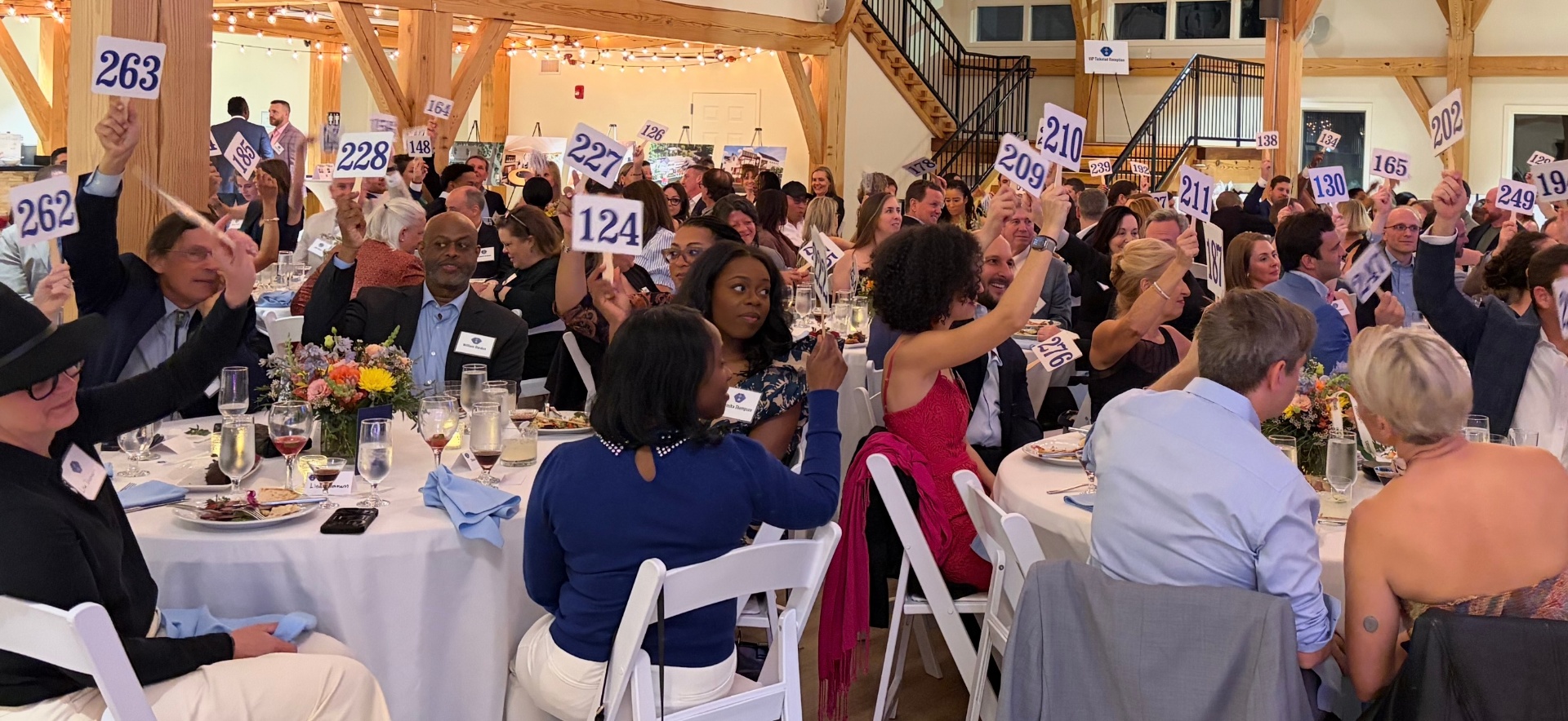 Key School Auction — a room full of raised paddles