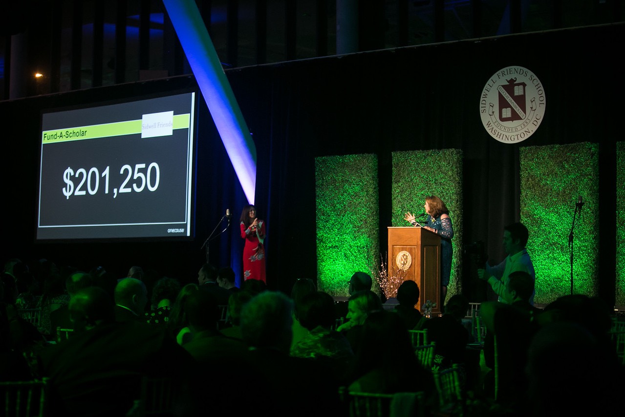 Sidwell Friends Fund-A-Scholar — $201,250 on screen